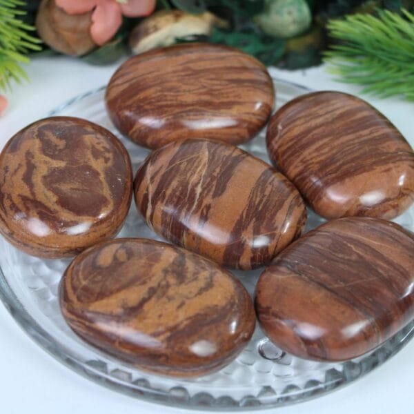 Brown Jasper Palm Stone